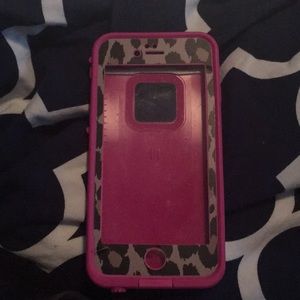 Pink life proof iPhone 6s fre case